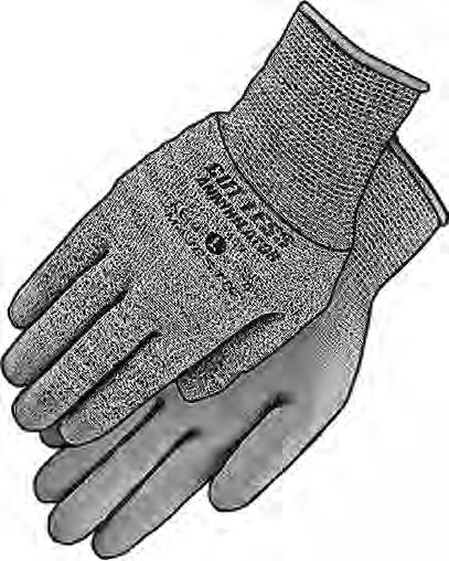 Sportsman s Utility Glove This full-fingered glove is made of string knit with PVC webbing on the palm and back for exceptional