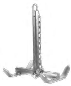 Mushroom Anchor The vinyl-coated mushroom anchor is an economical solution for lightweight boats.