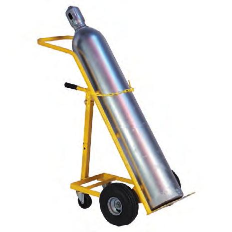 K52-1195 Single and Double Gas Cylinder Cart with Tilt-Back Swivel