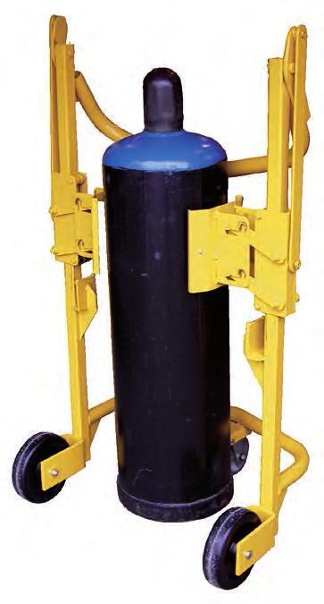 Gas Cylinder Handling Transport Gas Cylinders Safely and Easily Simply Grip, Lift, and Move Design minimizes need for personnel to