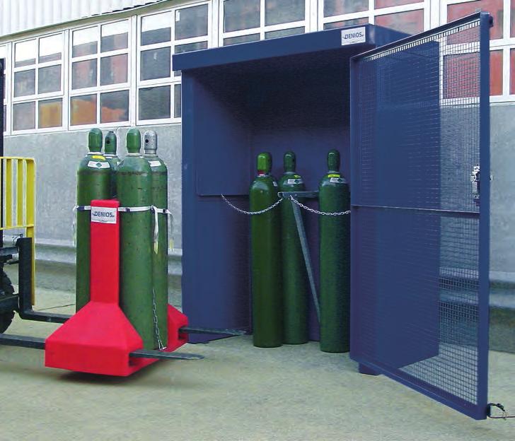 2-hr Fire Rated Gas Cylinder / Single and Double Gas Cylinder Storage Cages with 2-Hour Fire Rated Walls O Add extra safety to your cylinder storage area with the security of fire rated walls