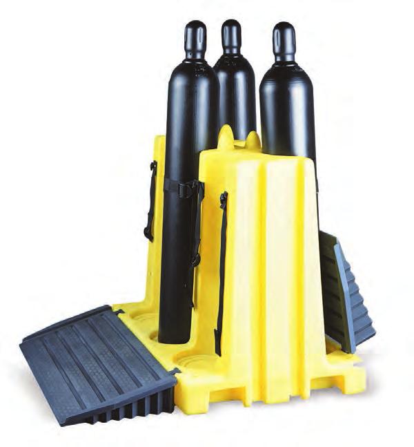 Gas Cylinder Handling O Carts, Caddies, and Stands provide lightweight polyethylene combined with rugged design for long life in the harshest industrial/commercial environments.