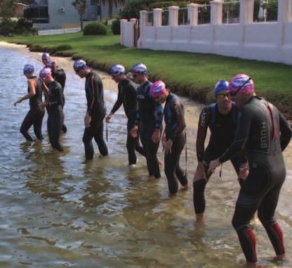4. OPEN WATER ENTRY / EXITS Practising fast entries and exits between land and open water is a priority for more advanced level swimmers.