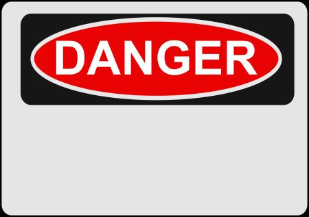 Danger signs can be found in laboratories, trade shops, chemical storage areas, central plant and other