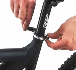 When you have to raise the saddle, don t lift it any higher than the limit mark. There s a danger that the seat post will break or fall out of the frame if you do.