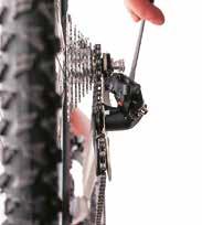 Sram derailleur 1 Adjust the H screw so that a line through the centre of both jockey wheels hits the outer edge of the smallest sprocket.