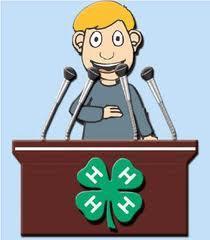 4-H IN SCHOOL CLUB CONTESTS Speech Contest a talk without a