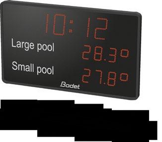 A Crystal Clear Display Our scoreboards are widely used by swimming pools as they offer protection from high humidity