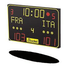 With perfect readability and anti-shock protection, our scoreboards are designed to last and evolve with the playing level of