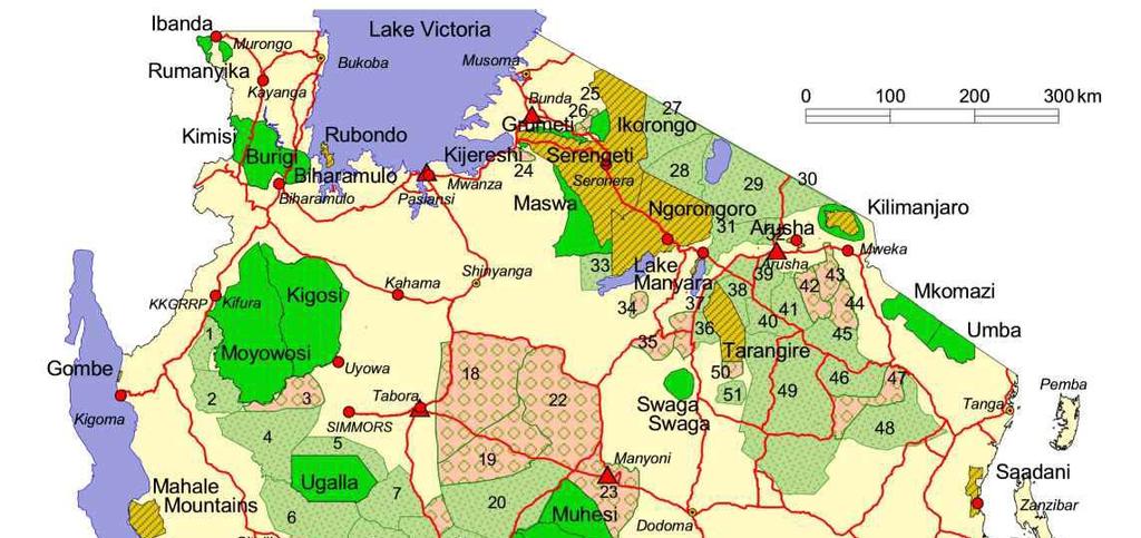 Open areas (OA) and game controlled areas (GCA) Western Tanzania 6 Msima GCA 12 Mlele South GCA 18 Wembere OA North 1 Makere Forest 7 Ugunda GCA 13 Lake Rukwa GCA 19 Wembere OA Central 2 Uvinza OA 8