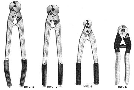 WIRE ROPE CUTTERS HYDRAULIC CUTTERS ALSO AVAILABLE WIRE ROPE CUTTER 6 Part Number Weight in lbs.
