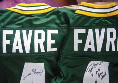 Favre with the jersey and signed Brett Favre letter on his official letterhead. That feedback prompted SCD to investigate the matter further and assemble this follow-up story.