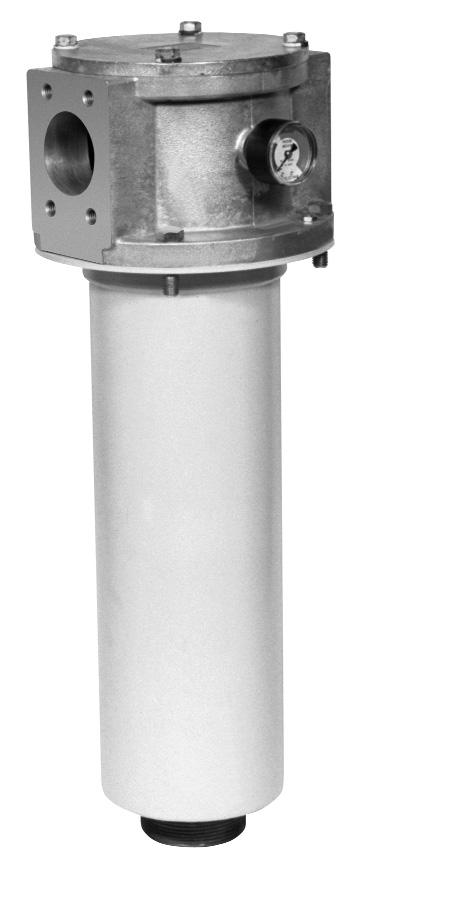 Tank- Features and Benefits Low pressure tank-mounted filter Designed for high return line flows Dual inlet porting Top, side or bottom mounting Optional check valve prevents reservoir siphoning
