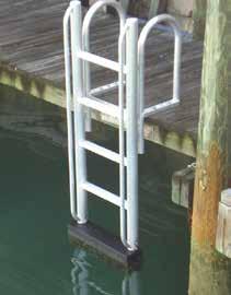 FloatStep Original Dock Ladders 6061 T6 & 6063 T52 aluminum TIG Optional We are the exclusive manufacturer of the award-winning, patent-pending FloatStep Dock Ladder