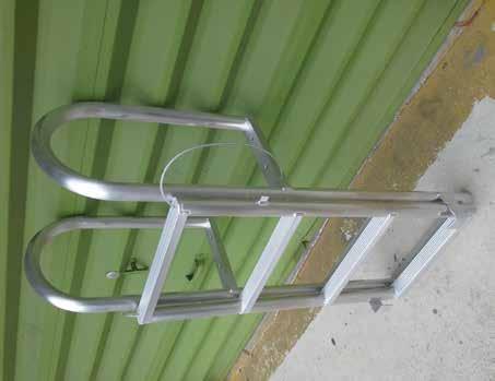 Lift Ladders 6061 T6 & 6063 T52 aluminum TIG Optional Models Full hoop style Finger pier half hoop style Finger pier straight style Custom