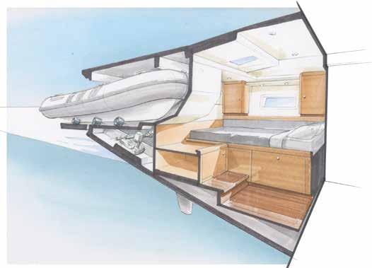OYSTER 565 With the option to extend the deck and have a vertical transom, the Oyster 565 can have the profile of your choice.