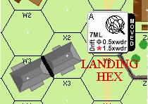 Drif DR LOS blocked by blind hex ; Hidrance LV/Smoke only Hazardous move DRM (-2) No Sniper in effect.