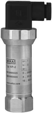 SPECIAL PURPOSE Electronic Pressure > Special Purpose > HP-2 Type HP-2 Industrial Pressure Transmitter Standard features ELECTRONIC PRESSURE Signal output: Supply voltage: Pressure connection: