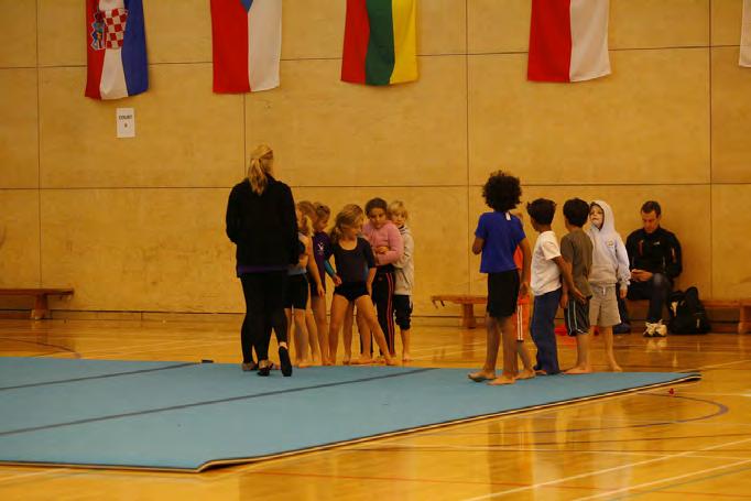 3 TUMBLING ARRIVES AT KTA Another excitement for KTA has been the purchase of the gymnastics equipment and the inclusion of tumbling in our club activities.