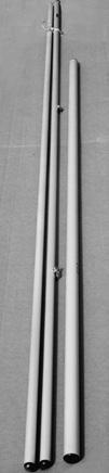 3. Sunfish Mast Kit Here is a list Locate the mast, upper and lower boom. The upper and lower boom will be connected at one end with two interlocking eye bolts (figure 3).