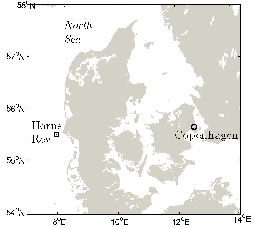 Energies 2013, 6 697 1. Introduction The Horns Rev 1 wind farm is located in the North Sea at about 14 to 20 km offshore from the Danish coastline (Figure 1). Figure 1.
