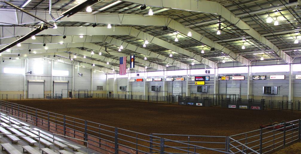 The Longhorn and Round Up Outdoor Arenas are located adjacent to the main arena, along with 50 RV spots with electrical hook-ups. Livestock Pavilions VENUE SQ. FT.