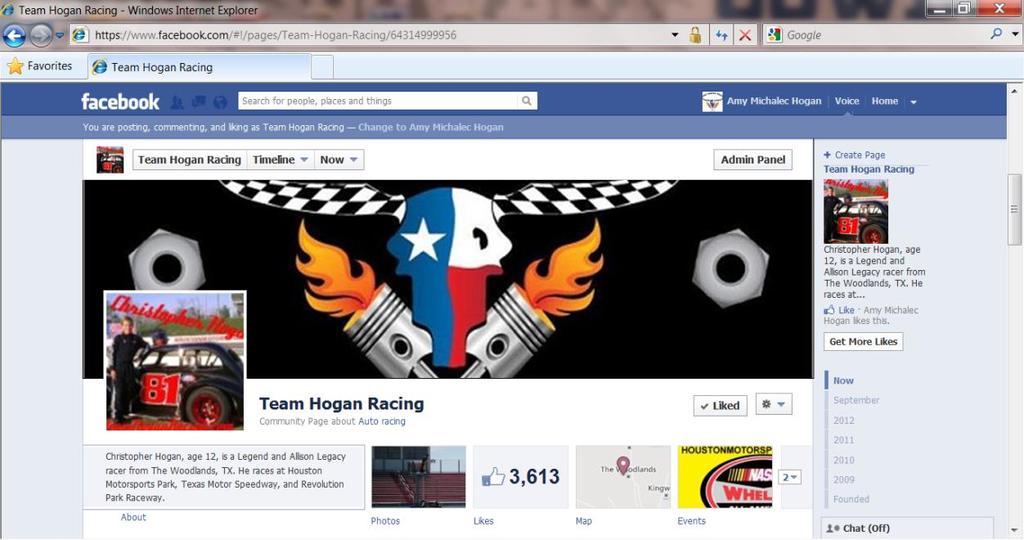 Hogan Facebook page as well as both Christopher and