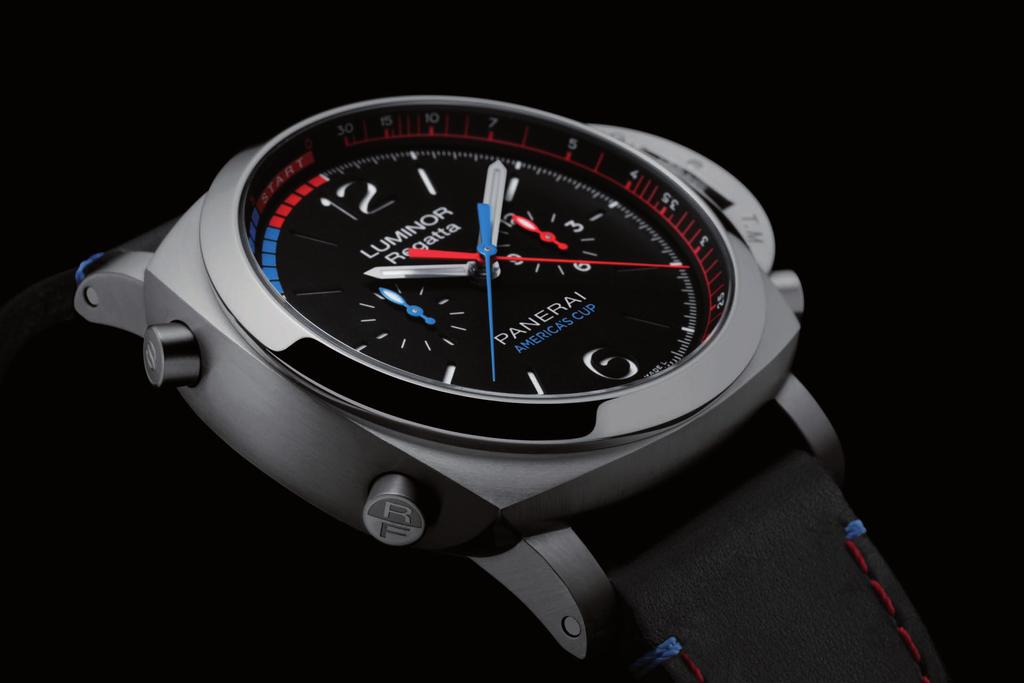 LUMINOR 1950 REGATTA ORACLE TEAM USA 3 DAYS CHRONO FLYBACK AUTOMATIC TITANIO 47mm OFFICIAL WATCH OF ORACLE TEAM USA THE EXCELLENCE AND UNIQUENESS OF PANERAI MECHANICS ARE EMBODIED IN THE NEW SPECIAL