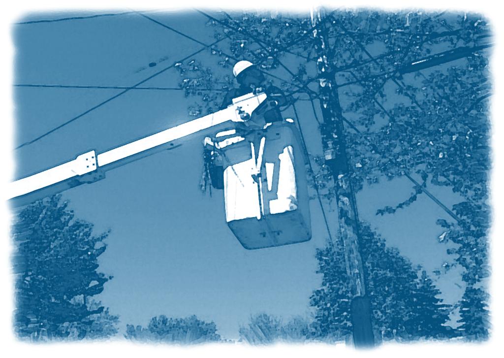 During this inspection, check overhead for possible obstructions when working outside, tree branches can cause injury or tangle the lift, but the most serious danger is power lines.