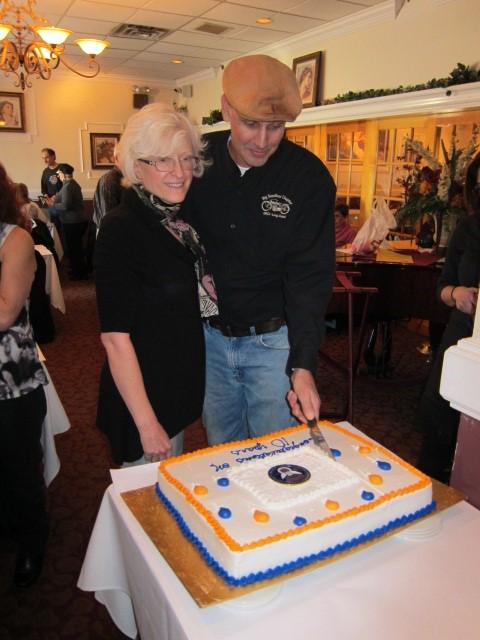 Outgoing director Donny Spence and his wife, Wendy, were