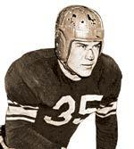 In 1946, he became the NFL s first player to lead the league in four distinctly different statistical categories, including rushing, punt returns, interceptions and lateral passes attempted.