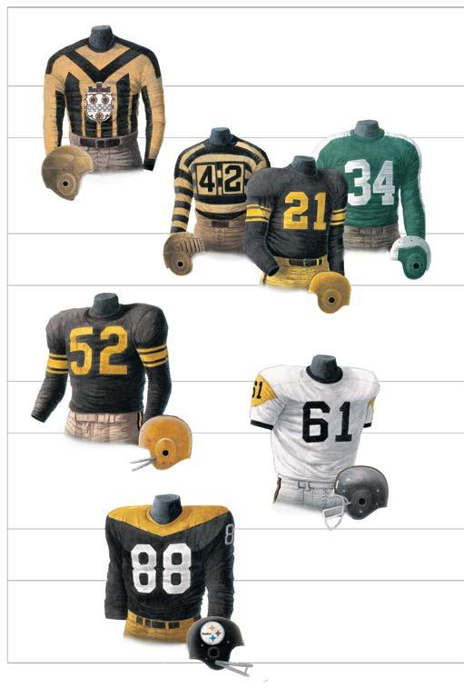 2014 HISTORY MEDIA INFORMATION STEELERS All-Time Uniforms 1933 FOOTBALL STAFF