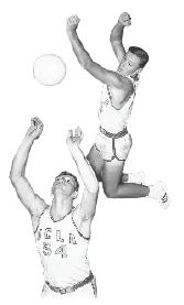 UCLA S VOLLEYBALL HALL OF FAMERS Doug Partie (20) played alongside Ricci Luyties and formed an unbeatable combination.