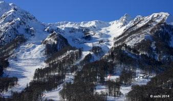 ALPINE SKIING 20 ALPINE SKIING 21 ROSA KHUTOR ALPINE CENTER / Olympic Capacity 7,500 The Rosa Khutor Alpine Center is the newest alpine skiing complex in Russia.