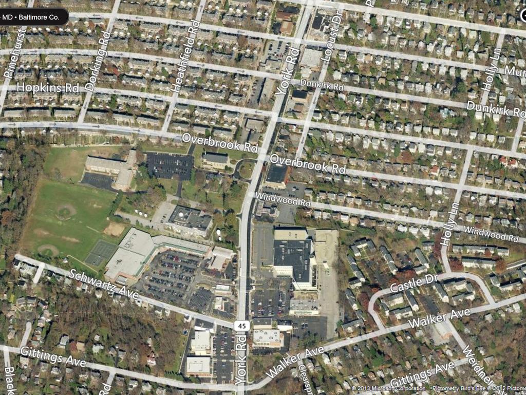York Road Zone 4: City/County Line, York Rd Plaza, Drumcastle Potential for moderately scaled infill development