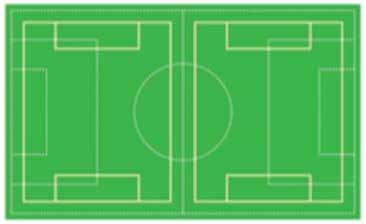 full-size football pitch Under 8 & 9 Up to 4 pitches on a full-size football pitch Field Markings Cones, markers or painted line markings are