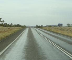 The road width can reduce to <8m, especially through cuttings where no roadside protection can be placed.