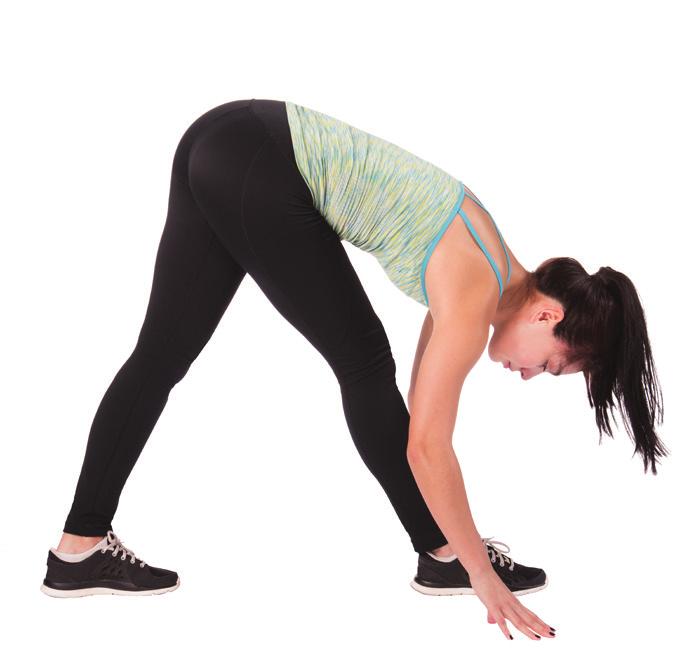 3 RUNNER S STRETCH (30 SECONDS) Step your right foot forward and