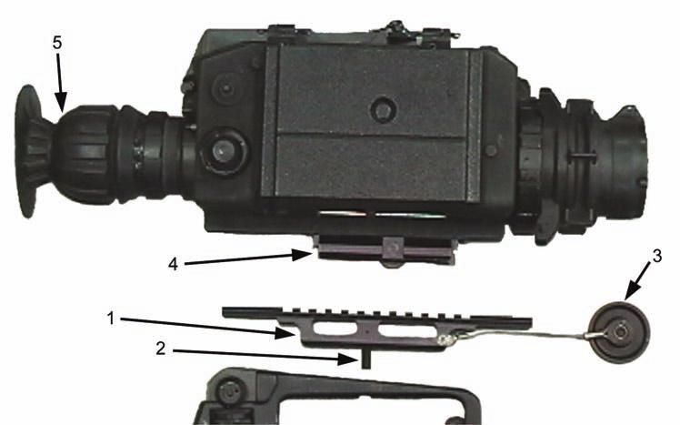 accommodate an effective firing position once the eyecup is depressed. The TWS will not retain zero if the rail grabber extends beyond the end of the integrated rail when mounted.