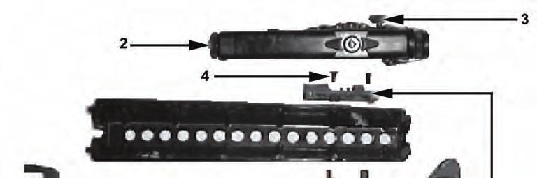 Weapon Characteristics, Accessories, and Ammunition NOTE: The AN/PEQ-2A/B will not retain zero if the rail grabber extends beyond the end of the integrated rail when mounted.