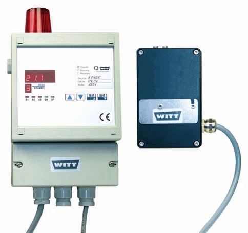 GAS ANALYSERS Ambient Air Monitoring System for the detection of oxygen ( ) depletion or carbon dioxide (C ).
