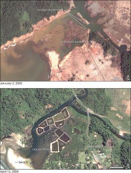 id=14418 Banda Aceh Tsunami waves come to shore Several wave-sets may follow, compounding damage.