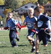 RECREATION Fall Youth Flag Football Leagues Ages 4-14 This is a fun, recreation league that plays non-contact, 5 v 5 games for boys and girls.