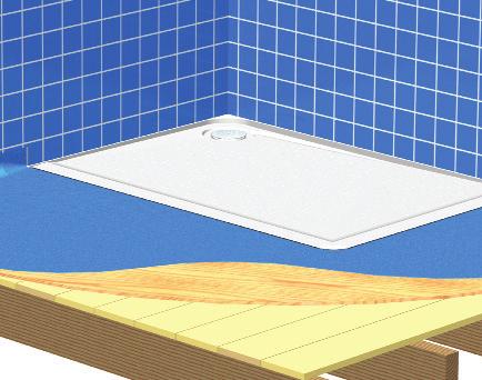 preventing water seepage. Mullen bases can be surface mounted with the addition of a Mullen ramp kit so little floor preparation is needed.