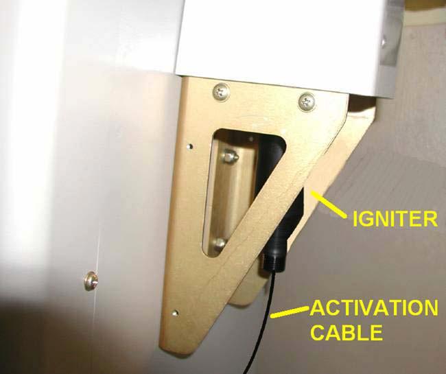 The best way to reach the cable would be through the left side baggage door, if possible.