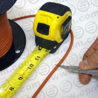 cut length of the O-Ring cord to achieve a