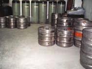 3.2 Pub Cellar/ Keg Store Kegs, cases and cylinders must be handled and stored properly. Unsafe stacking of kegs and cases is dangerous. Gas cylinders and beer kegs may explode if stored incorrectly.