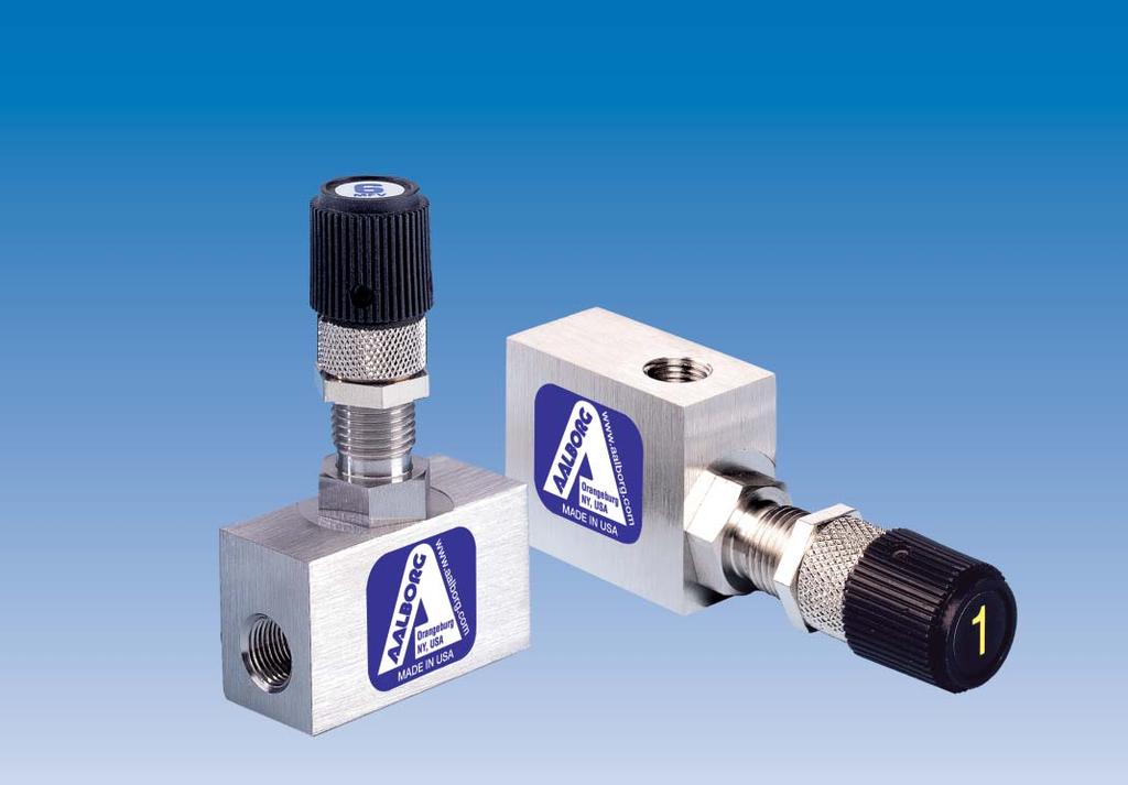 BARSTOCK VALVES VB Designed for controlling very low flow rates of liquids and gases, MFV TM Barstock valves are available in seven conveniently overlapping orifice-needle sizes.