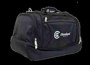 CLEVELAND TRAVEL COVER LOGO FRIENDLY Thick Sponge protection of golf clubs 3 strategically placed pockets Zip Off panel for customized logo