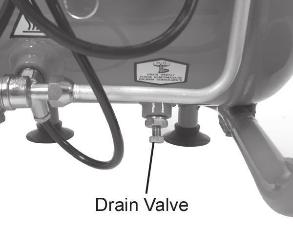 When clear, close the valve, finger tight. Fig IMPORTANT: If the receiver is under pressure, keep your hands well away from the air being expelled. Remember, compressed air is DANGEROUS! WARNING!
